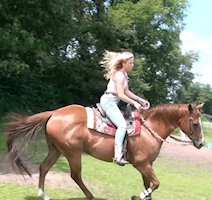 Wendy riding